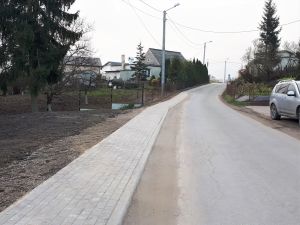 Zakończenie prac budowlanych - nowy chodnik przy ulicy Gronowskiej